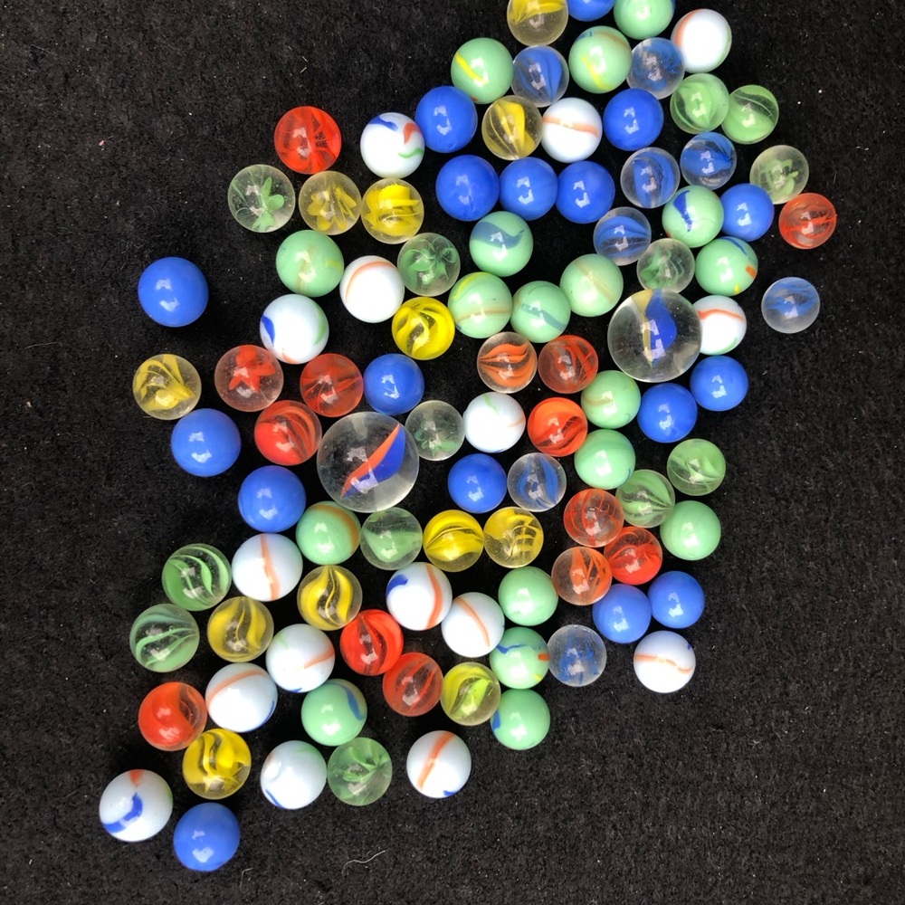 Colorful Glass Marbles Set